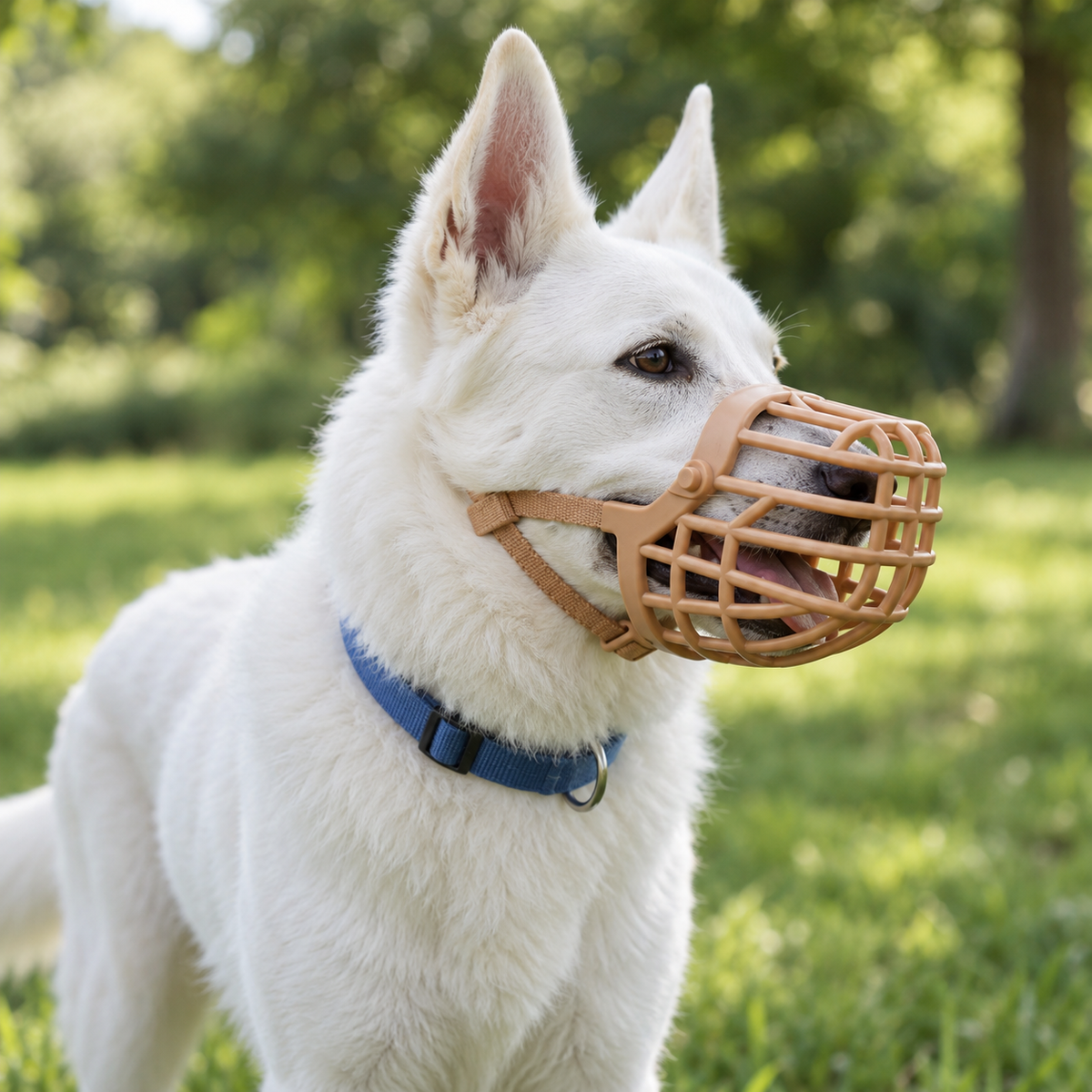 Muselière panier réglable pour chien