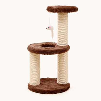 Arbre à chat compact 3 niveaux