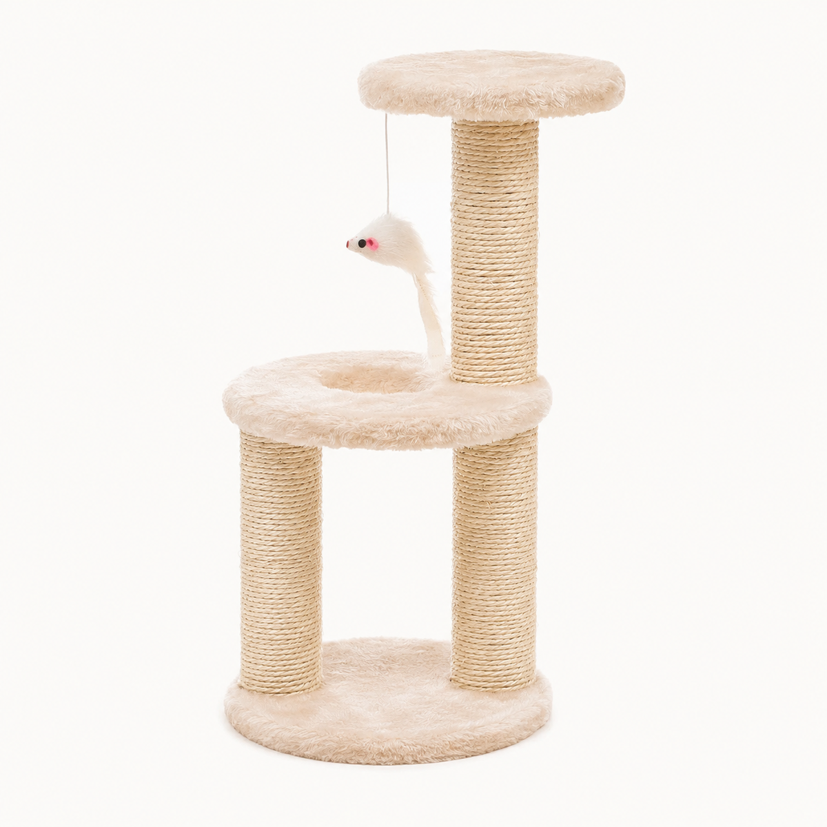 Arbre à chat compact 3 niveaux