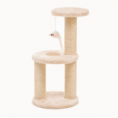 Arbre à chat compact 3 niveaux