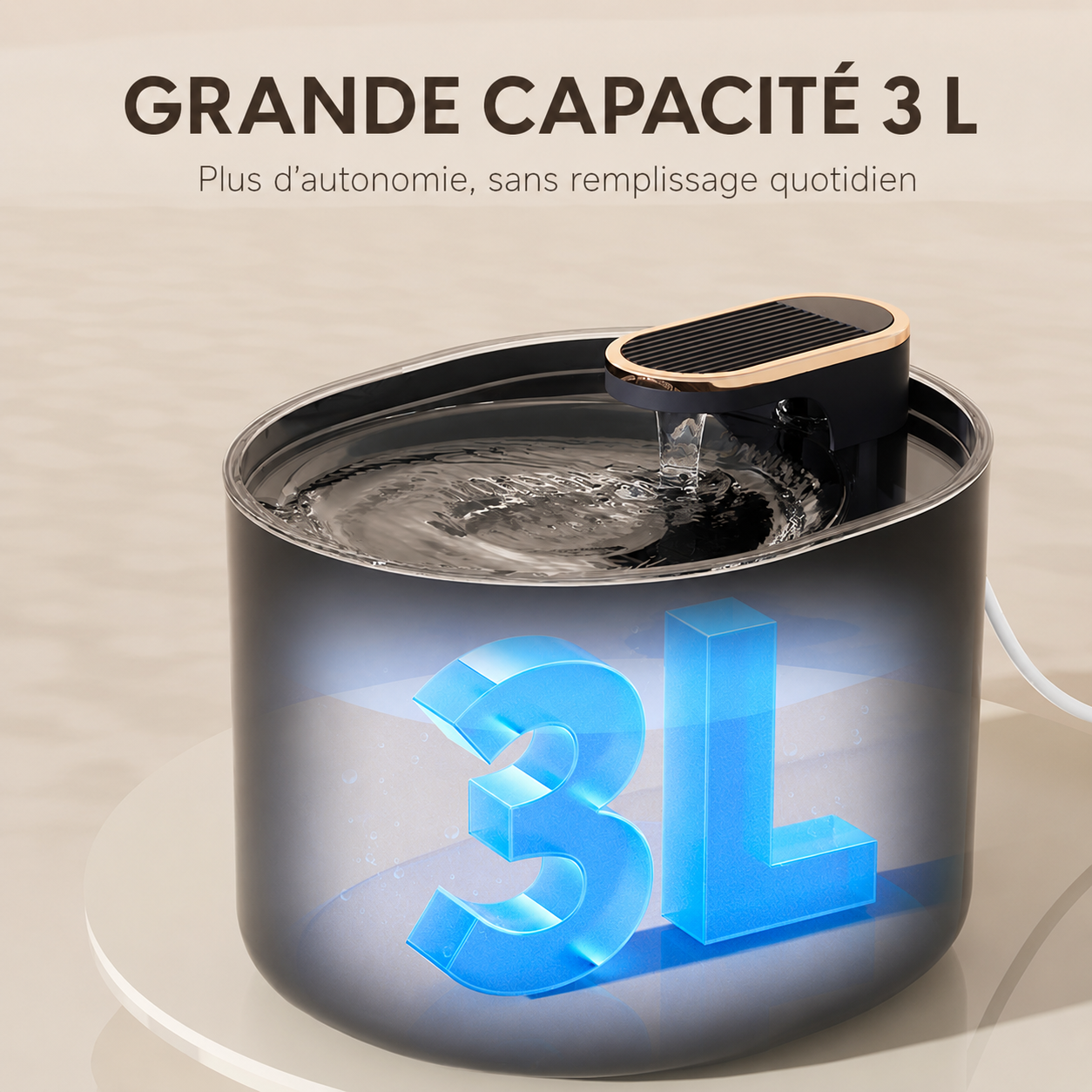 Fontaine à eau USB pour chien et chat