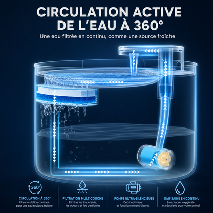 Fontaine à eau USB pour chien et chat