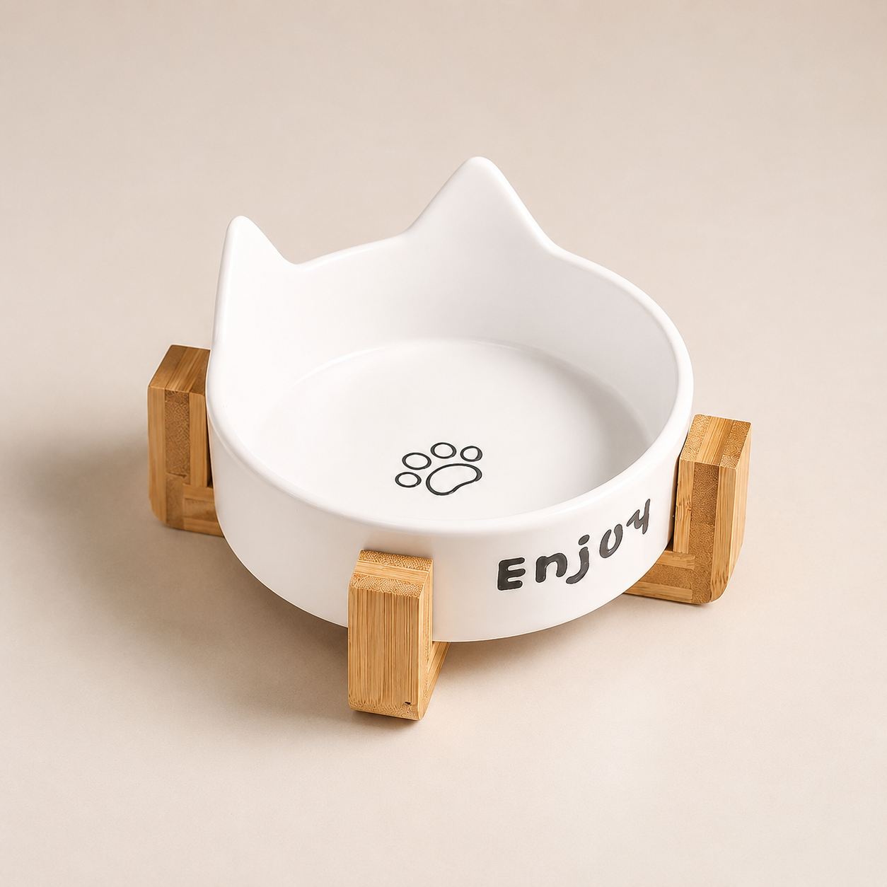 Gamelle céramique surélevée pour chat