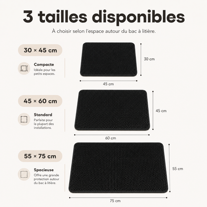 Tapis de litière pour chat